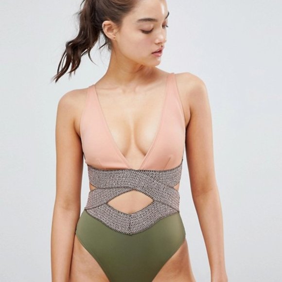 River Island Other - ASOS River Island Saddle Stitch One Piece